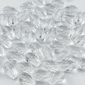 130pcs 6x8mm Teardrop Crystal Glass Beads for Jewelry Making, Faceted Vertical Hole Teardrop Glass Spacer Beads for Wind Chimes Bracelet Earring Necklace DIY Craft(Transparent)