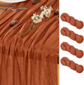 Terracotta Table Runner Cheesecloth Table Runner 4 Pack 10FT Farmhouse Table Runners 120 Inches Fall Table Decor Dining Room Centerpiece Wedding Boho Baby Shower Birthday