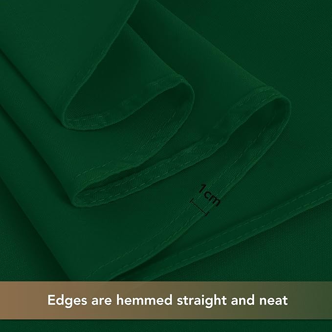 sancua Square Tablecloths 85x85 Inch Hunter Green - Fabric Table Cloth for Square or Round Tables, Washable Polyester Table Cover for Christmas Dinner, Holiday Party, Decorative Display Tables