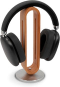 Headphone Stand for Desk – Premium & Minimalist Headset Holder with Round or Oval Base for Gaming, Office & Home (Bamboo, Oval)