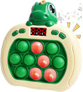 Dinosaur Quick Push Bubble Game,Pop Fidget Light up Puzzle Game Sensory Toys,Halloween Dinosaur Toys for Kids Boys Girls Toddlers Party Favor