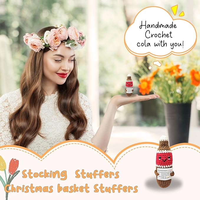 Funny Handmade Cola Gift-Unique Cute Presents for Women & Men,Emotional Cheer Support,Birthday Gifts for Her/Him,Friends,Coworkers,Family