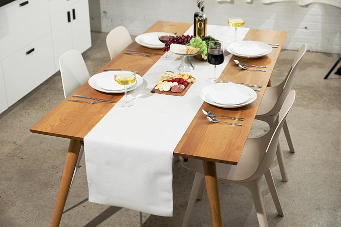 AH American Homestead Paper Dining Table Runner for Party 78 ft = 20 Perforated Table Runners 16” x 48”- Strong, Absorbent, Disposable Linen-Like Table Cover Roll (Mustard Gold)