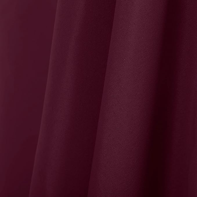Ascoza 2pack 90x156 Inch Burgundy Rectangular Tablecloth 6 Feet Table Cloth in Polyester Fabric for Wedding/Banquet/Restaurant/Parties