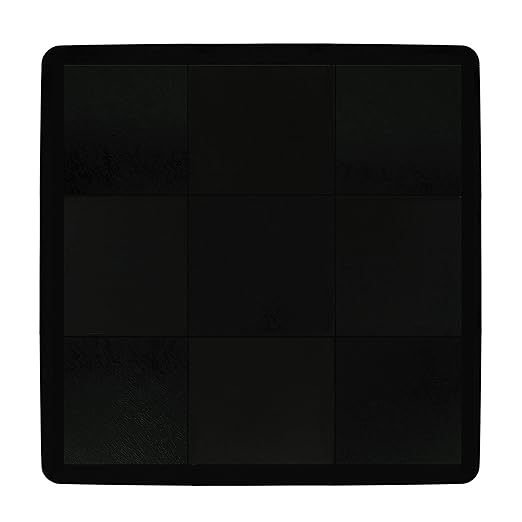 IncStores 3/8" Thick Snap Together Dance Flooring Tiles | 12”x12” Printed Vinyl Dance Floor Tiles for Practice & Performance | Black | 36 Tile Pack