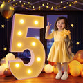 Marquee Numbers 3 Feet Tall Large Light Up Numbers 5th 15th 25th Five is A Vibe Birthday Decorations Girl Boy Big Yellow Light Outdoor Anniversary Decorations Balloon Arch Kit Party Backdrop 5