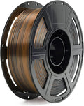 FLASHFORGE Silk Dual Color Filament, Black and Gold 2 in 1 Coextrusion Silk PLA Filament 1.75mm, 3D Printer Filament Color Change 1kg(2.2lbs) Spool, Dimensional Accuracy +/- 0.02mm