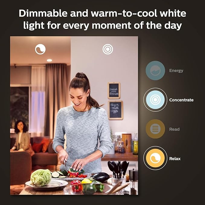 Philips Hue BR30 LED Smart Light Bulbs - Flicker-Free 85w Light Bulbs - Bluetooth Compatible, Compatible with Alexa, Google Assistant, and Apple HomeKit - E26 Base - 2 Pack