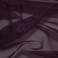 VDS Plum Organza Fabric, 25 Yards Continuous, 45” Wide, Wedding Party Decoration Iridescent Crystal Sheer Shiny Organza Tulle Bridal Dress DIY Crafts Costume Sewing Backdrop Arch Cloth