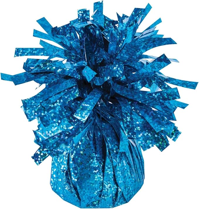 PMU 3 Pcs Kisses Balloon Weights - Decorative Balloon Weight for Christmas, Thanksgiving, Birthday, Party Favors, Wedding & Baby Shower - 6oz. Peacock Blue, Pkg/3