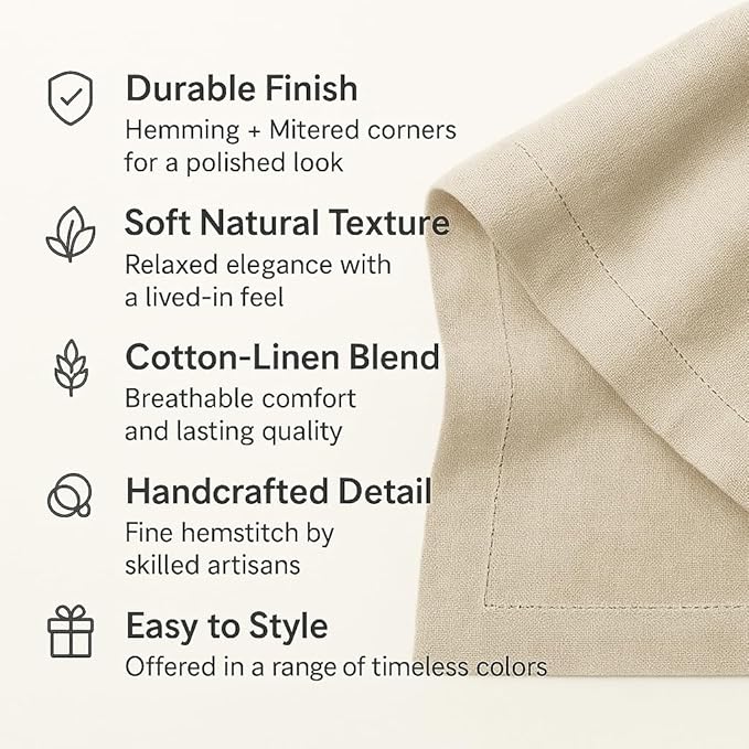 Pumpkin Table Runner 120 Inch–Cotton Linen Hemstitch Farmhouse Table Runner 14x120 – Washable Fabric for Dining, Fall, Halloween, Thanksgiving, Spring, Summer, Wedding, Everyday Décor–Serena