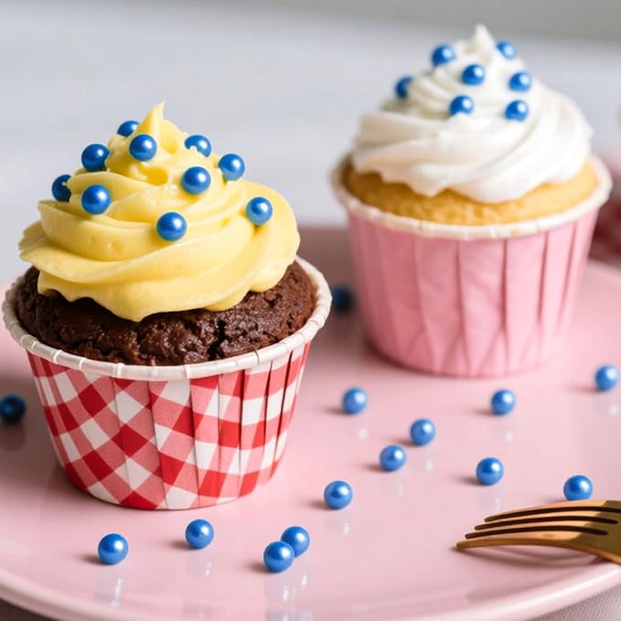 Edible Blue Sugar Sprinkles, Edible Sprinkles for Cake Decorating, Cupcake Toppers, Cake Decorations, Cookie Decoration, Wedding Party Supplies, 180g/6.35oz