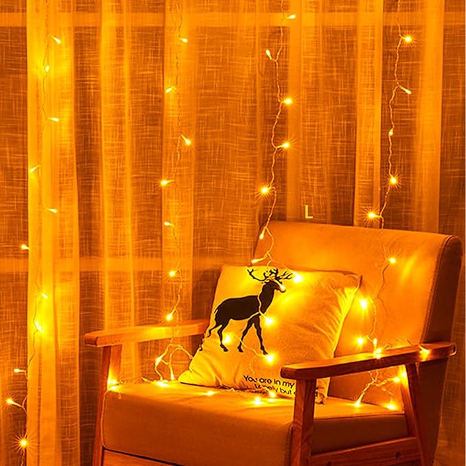 33ft 100 LED Plug in Connectable Fairy String Lights, 8 Mode Decorative Lights for Home, Bed Room, Classroom Wall Ceiling Tree Hanging Indoor Outdoor Easter Christmas Decor, Warm White