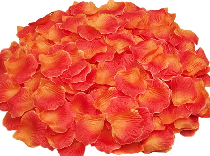 Ocharzy 1000 PCS Silk Flower Rose Petals for Wedding, Romantic Night for Her/Him Set, Artificial Fake Rose Petals for Engagement, Flower Decorations, Valentine's Day, Events, Party Decor