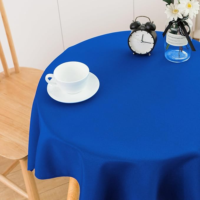 2 Pack Small Square Table Cloth 36X36 Inch Royal Blue Tablecloth Washable Polyester Solid Table Cover for Night Stand End Table Side Table Outdoor Indoor