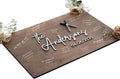 Personalized Last Name Guest Book, Unique Guest Book Sign, Custom Alternative Guest Book, Wooden Guest Book, Wedding Ceremony Guestbook Sign (Design 10)