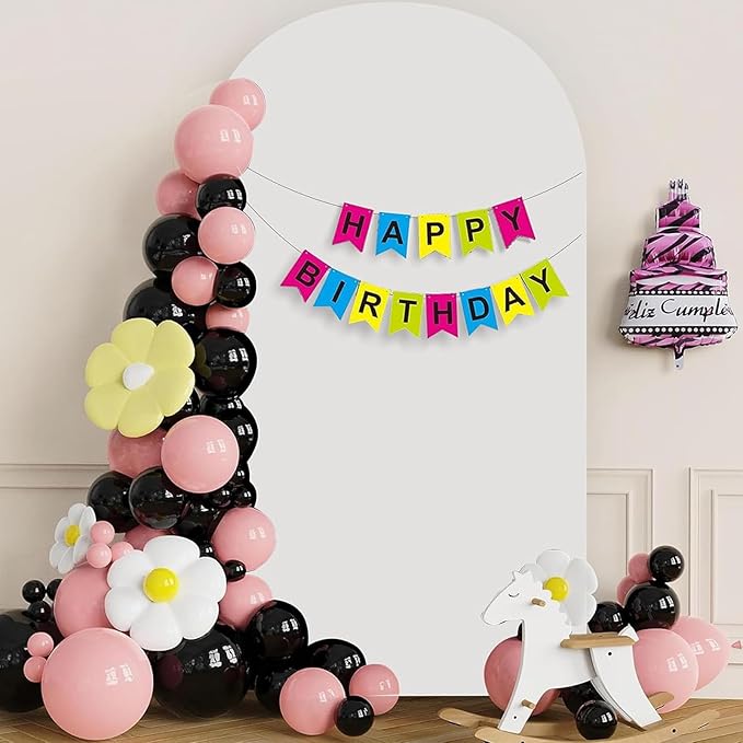 6.6FT Wedding Arch Cover Spandex Fitted Wedding Arch Stand Covers Round Top Chiara Arch Backdrop Cover for Birthday Party Ceremony Banquet Decoration White（Only Cover）