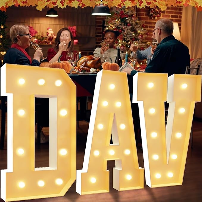 3FT LED Light Up Marquee Letter I – DIY Party Decor for Wedding, Birthday, Baby Shower, Christmas, Anniversary – 36 Inch Tall Alphabet Sign for Home, Stage, Photo Booth, Café, Classroom