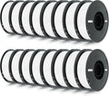 Kingroon 16KG White PLA Filament 1.75mm 3D Printer Filament Pla Filament Dimensional Accuracy +/- 0.02mm, Fit Most FDM Printer, 1KG X 16 Spools
