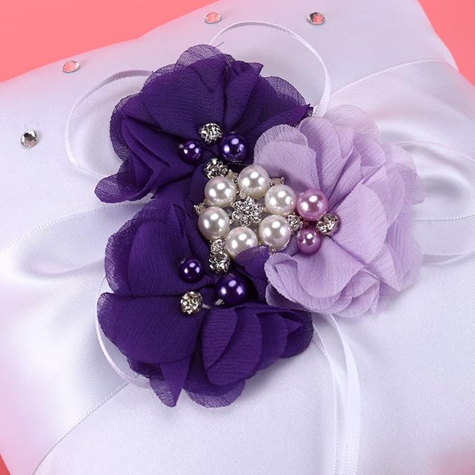 Couples Gifts Wedding Ring Pillow Wedding Girl Basket Ring Pillow Bearer Pillow Set 20x20cm Pillow for Holder Ceremony Dresses Cushion Boy s