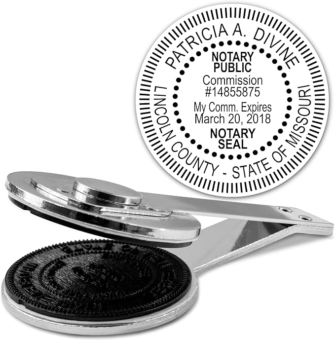 MaxMark Insert Only for Notary Seal Round Desk Embosser for Missouri State