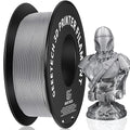 Geeetech Silver Filament, PLA Filament 1.75mm 1kg Spool (2.2lbs), Dimensional Accuracy +/- 0.02 mm, 3D Printing Filament Fit Most FDM Printer, New Silver