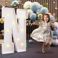imprsv Marquee Light Up Letters, 3FT Marquee Letters for Birthday Baby Shower Wedding Decorations Light Up Letters for Engagement Party Decor, Large Marquee Letters for Party Decorations, Letter N