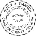 MaxMark Notary Stamp for State of Georgia - Pre-Inked Stamp