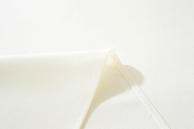 Craft And Party 60" X 126" Rectangular Polyester Tablecloth (Ivory)