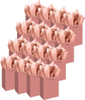 Gcardist Cinnamon Pink Gift Bags with Tissue Paper for Wedding, Birthday, Party Supplies - Medium Size Cardboard Gift Bags (16pcs + 32pcs Tissue Paper)