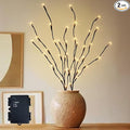 PEIDUO Lighted Branch, 30Inch 2PK 40 LED Pathway Lights, Battery Operate with Timer, for Christmas Decorations Indoor Outdoor Room Apartment Stake Lights for Lawn
