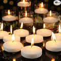 3 inch White Floating Candles, 48 Pack Unscented Floating Candle,8-9 Hours Burning Floating Candles for Centerpieces, Water Candles for Cylinder Vases, Wedding, Party, Pool