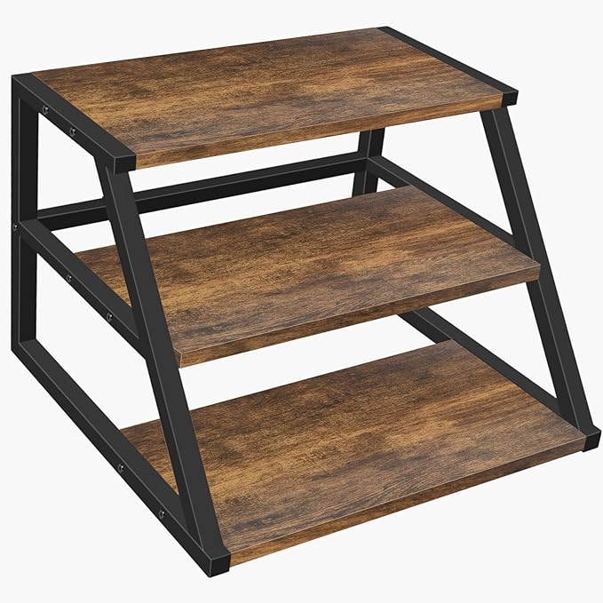 Cupcake Stand, 3 Tier Large Cupcake Stand for 50 Cupcakes Rustic Cupcake Display Stand Square Wood Dessert Table Display Set Cupcake Tower Tiered Tray Stand for Wedding Birthday Graduation Baby Shower