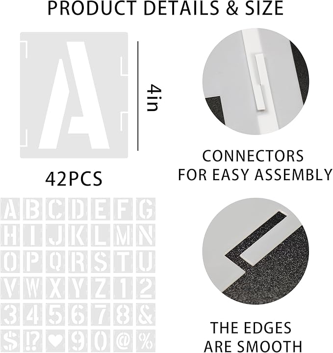 30 PCS DIY Burlap Banner with 42 PCS Letter Stencil Kit For Birthday Personalized Burlap Banner Set For Party