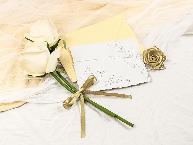 Light Gold Satin Ribbon 1/4 inch X Continuous 25 Yards, Single Face Polyester Ribbon Perfect for Gift Wrapping, Flower Bouquet, Wedding Decor, Crafts, Bow Making, Sewing and More