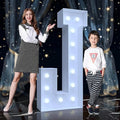 4FT Marquee Light Up Letters J – Cool White LED, Easy to Assemble Foam Board with Back Support, Large Marquee Light Up Letters for Birthday, Wedding, Party, Anniversary, Baby Shower Decor