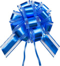 7 Pieces Large Pull Bows, 6 inche, Big Bow for Gift Wrapping, Christmas Party Birthday Gift, Wedding Baskets,Valentine's Day Decorations, Flower Decoration (Blue)