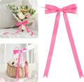 AIMUDI Hot Pink Bows 5 × 10" Satin Bows for Gift Wrapping Twist Tie Bows Premade Ribbon Bows for Bouquets Invitations Baskets Crafts Wreaths Wedding Birthday Baby Shower Party Decorations, 36 PCs