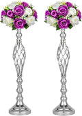 Wedding Centerpieces for Reception Tables - Twist Candleholder Stands, Flower Arrangement Vases, Metal Road-Leading Home Decor