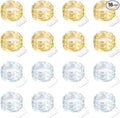 16 Pack 30 Led Fairy Lights Battery Operated String 10 Feet Waterproof Twinkle Mason Jar Silver Wire Firefly for Christmas Party W+wt