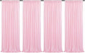 Pink Sequin Backdrop Curtains 4 Panels 2FTx8FT for Wedding, Birthday, Bridal Party, Photo Backdrop