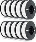 Kingroon 10KG White PLA Filament 1.75mm 3D Printer Filament Pla Filament Dimensional Accuracy +/- 0.02mm, Fit Most FDM Printer, 1KG X 10 Spools