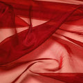 VDS Red Organza Fabric, 40 Yards Continuous, 45” Wide, Wedding Party Decoration Iridescent Crystal Sheer Shiny Organza Tulle Bridal Dress DIY Crafts Costume Sewing Backdrop Arch Cloth