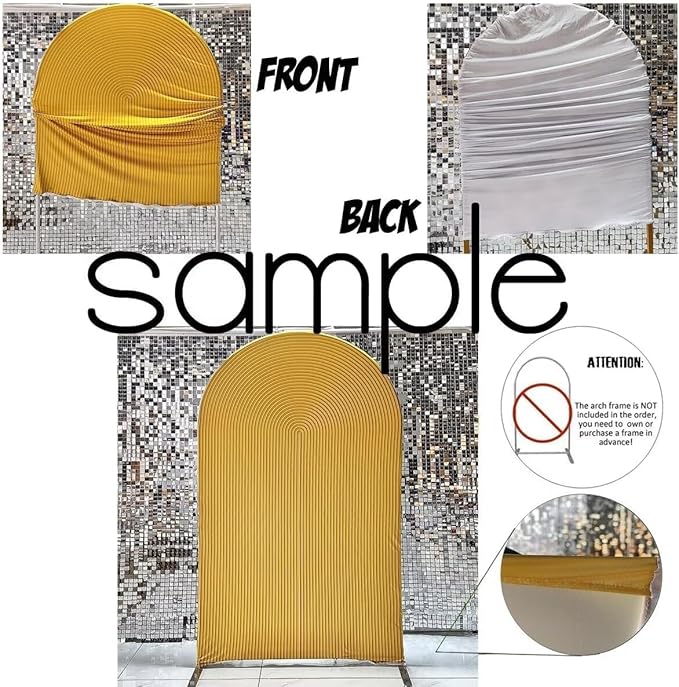 Mexico Theme Arch Stand Covers Fiesta Wedding Party Elastic Fabric Background Birthday Baptismx Baby Shower Decor Props (120x220cm(W48''H86''),G-3740)
