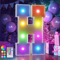 imprsv 3FT Colorful Marquee Light Up Letters G, 18 Colors Large Light up Letters Alphabet Sign with Remote, Big Marry Me Sign, Birthday Party Decorations Baby Shower Anniversary Wedding Decoration