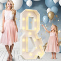Ledido 4FT Marquee Light Up Letters, Large Light Up Letters for Party Decoration, Marquee Letter for Birthday Graduation Baby Shower Wedding, Pre-cut Foam Board Assembly Required Letter &