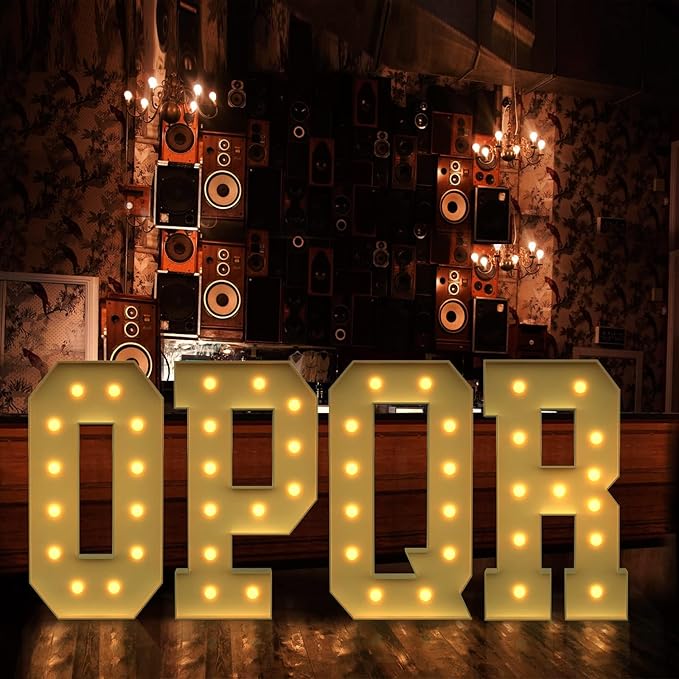 imprsv 4FT Marquee Letters Large Light Up Letters for Birthday Party Decor Wedding Decorations, Marquee R for Party Decoration Large Signs Arch Kit Decorations