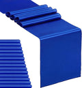 15-Pack Satin Table Runner Royal Blue 12 x 108 inches Long, Table Runners for Wedding, Birthday Parties, Banquets Decorations（15 Pack, 12x108 Inch, Royal Blue
