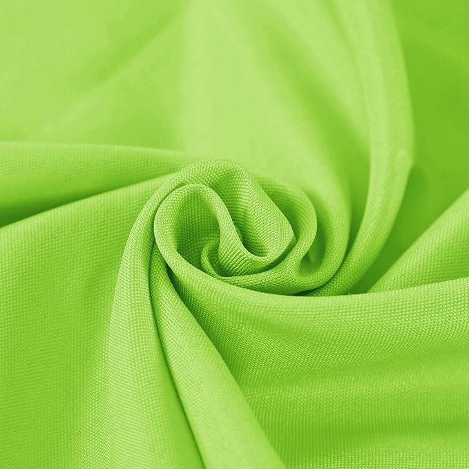 90 inch Round Tablecloth Washable Polyester Table Cloth Decorative Table Cover for Wedding Party Dining Banquet（90 inch,Apple Green）