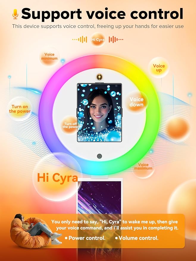 Portable Photo Booth, Photo Booth Machine Compatible with i Pad, Photo Booth Stand Shell Provide CyraTok Software Photobooth, Customized Logo,Flight Case, Ideal for Weddings, Parties & Business Use